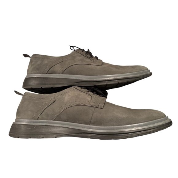 Clarks Unstructured Nubuck Oxford Shoes – Men’s 13 Charcoal Gray Comfort Casual - Picture 6 of 8